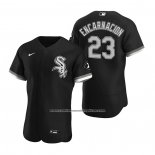 Camiseta Beisbol Hombre Chicago White Sox Edwin Encarnacion Autentico 2020 Alterno Negro