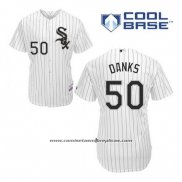 Camiseta Beisbol Hombre Chicago White Sox John Danks 50 Blanco Primera Cool Base