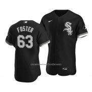 Camiseta Beisbol Hombre Chicago White Sox Matt Foster Autentico Alterno Negro