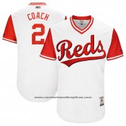 Camiseta Beisbol Hombre Cincinnati Reds 2017 Little League World Series 2 Zack Cozart Blanco