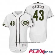 Camiseta Beisbol Hombre Cincinnati Reds 43 Scott Schebler 2018 Alterno Autentico Flex Base