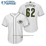 Camiseta Beisbol Hombre Cincinnati Reds 62 Jackson Stephens Blanco 2018 Alterno Cool Base Camiseta Beisbol Hombre Cincinnati Reds 62 Jackson Stephens Blanco 2018 Alterno Cool Base
