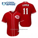 Camiseta Beisbol Hombre Cincinnati Reds Barry Larkin 11 Rojo Alterno Cool Base