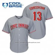 Camiseta Beisbol Hombre Cincinnati Reds Dave Concepcion 13 Gris Cool Base