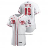 Camiseta Beisbol Hombre Cincinnati Reds Joey Votto Authentic Blanco