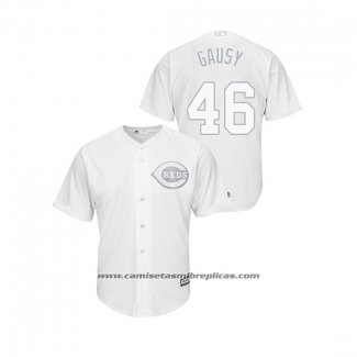 Camiseta Beisbol Hombre Cincinnati Reds Kevin Gausman 2019 Players Weekend Gausy Replica Blanco