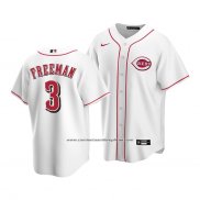 Camiseta Beisbol Hombre Cincinnati Reds Mike Freeman Replica Blanco