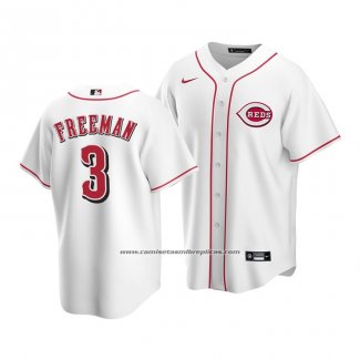 Camiseta Beisbol Hombre Cincinnati Reds Mike Freeman Replica Blanco
