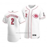 Camiseta Beisbol Hombre Cincinnati Reds Nicholas Castellanos Autentico Primera Blanco