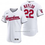 Camiseta Beisbol Hombre Cleveland Guardians Josh Naylor Autentico Primera Blanco