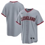 Camiseta Beisbol Hombre Cleveland Guardians Road Replica Gris1