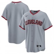 Camiseta Beisbol Hombre Cleveland Guardians Road Replica Gris1