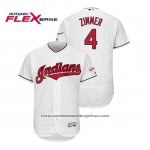 Camiseta Beisbol Hombre Cleveland Indians Bradley Zimmer 2019 All Star Patch Flex Base Blanco Camiseta Beisbol Hombre Cleveland Indians Bradley Zimmer 2019 All Star Patch Flex Base Blanco