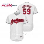 Camiseta Beisbol Hombre Cleveland Indians Carlos Carrasco 2019 All Star Patch Flex Base Blanco Camiseta Beisbol Hombre Cleveland Indians Carlos Carrasco 2019 All Star Patch Flex Base Blanco