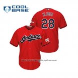 Camiseta Beisbol Hombre Cleveland Indians Corey Kluber 2019 All Star Patch Cool Base Rojo