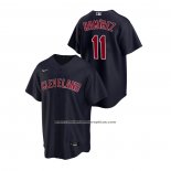 Camiseta Beisbol Hombre Cleveland Indians Jose Ramirez Replica Alterno Azul