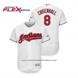 Camiseta Beisbol Hombre Cleveland Indians Lonnie Chisenhall 2019 All Star Patch Flex Base Blanco