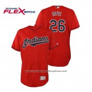 Camiseta Beisbol Hombre Cleveland Indians Rajai Davis Flex Base Autentico Collection Alterno 2019 Rojo