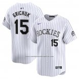 Camiseta Beisbol Hombre Colorado Rockies Randal Grichuk Primera Jugador Blanco