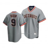 Camiseta Beisbol Hombre Detroit Tigers Brandon Dixon Cooperstown Collection Road Gris