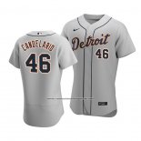 Camiseta Beisbol Hombre Detroit Tigers Jeimer Candelario Autentico Road Gris