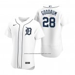 Camiseta Beisbol Hombre Detroit Tigers Niko Goodrum Autentico 2020 Primera Blanco
