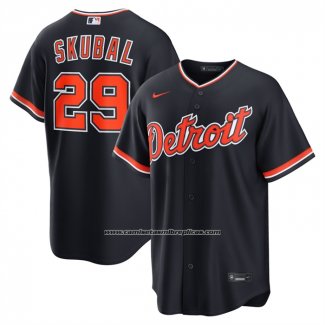 Camiseta Beisbol Hombre Detroit Tigers Tarik Skubal Alterno Replica Azul