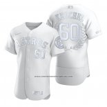Camiseta Beisbol Hombre Houston Astros Dallas Keuchel Award Collection AL Cy Young Blanco