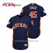 Camiseta Beisbol Hombre Houston Astros Gerrit Cole Flex Base Entrenamiento de Primavera 2019 Azul