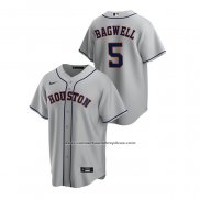 Camiseta Beisbol Hombre Houston Astros Jeff Bagwell Replica Road Gris