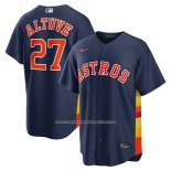 Camiseta Beisbol Hombre Houston Astros Jose Altuve Alterno 2 Replica Azul