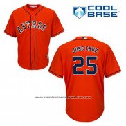 Camiseta Beisbol Hombre Houston Astros Jose Cruz Jr. 25 Naranja Alterno Cool Base