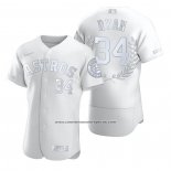 Camiseta Beisbol Hombre Houston Astros Nolan Ryan Award Collection Retired Number Blanco