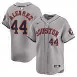 Camiseta Beisbol Hombre Houston Astros Yordan Alvarez Ruta Limited Gris