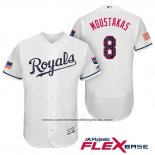 Camiseta Beisbol Hombre Kansas City Royals 2017 Estrellas y Rayas Mike Moustakas Blanco Flex Base