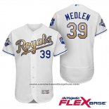 Camiseta Beisbol Hombre Kansas City Royals Campeones 39 Kris Medlen Flex Base Oro