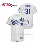 Camiseta Beisbol Hombre Kansas City Royals Ian Kennedy Flex Base Blanco