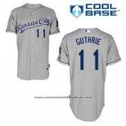 Camiseta Beisbol Hombre Kansas City Royals Jeremy Guthrie 11 Gris Cool Base