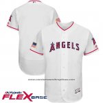 Camiseta Beisbol Hombre Los Angeles Angels 2017 Estrellas y Rayas Blanco Flex Base Camiseta Beisbol Hombre Los Angeles Angels 2017 Estrellas y Rayas Blanco Flex Base
