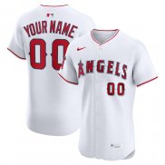 Camiseta Beisbol Hombre Los Angeles Angels Elite Personalizada Blanco