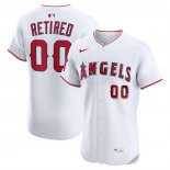 Camiseta Beisbol Hombre Los Angeles Angels Elite Retired Roster Primera Blanco