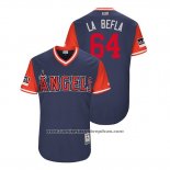 Camiseta Beisbol Hombre Los Angeles Angels Felix Pena 2018 LLWS Players Weekend La Befla Azul