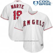 Camiseta Beisbol Hombre Los Angeles Angels Jefry Marte Blanco Cool Base