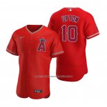 Camiseta Beisbol Hombre Los Angeles Angels Justin Upton Autentico 2020 Alterno Rojo