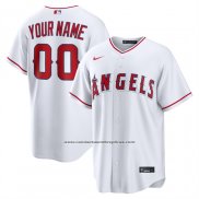 Camiseta Beisbol Hombre Los Angeles Angels Primera Replica Personalizada Blanco1