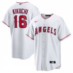 Camiseta Beisbol Hombre Los Angeles Angels Yusei Kikuchi Replica Blanco