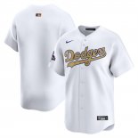 Camiseta Beisbol Hombre Los Angeles Dodgers 2025 Gold Collection Limited Blanco