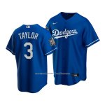 Camiseta Beisbol Hombre Los Angeles Dodgers Chris Taylor 2020 Replica Alterno Azul Camiseta Beisbol Hombre Los Angeles Dodgers Chris Taylor 2020 Replica Alterno Azul