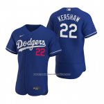 Camiseta Beisbol Hombre Los Angeles Dodgers Clayton Kershaw Autentico 2020 Alterno Azul Camiseta Beisbol Hombre Los Angeles Dodgers Clayton Kershaw Autentico 2020 Alterno Azul