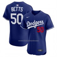 Camiseta Beisbol Hombre Los Angeles Dodgers Mookie Betts Alterno 2 Elite Azul